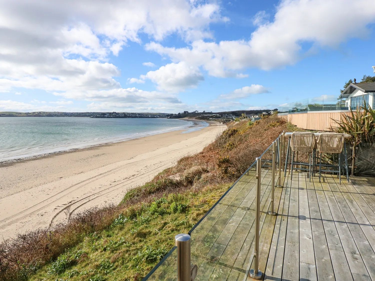 Sea views from a lodge